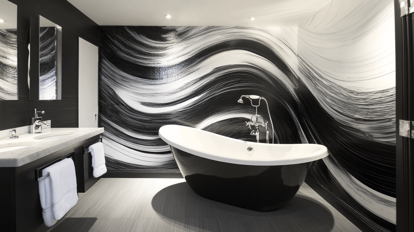 Abstract Black-and-White Murals